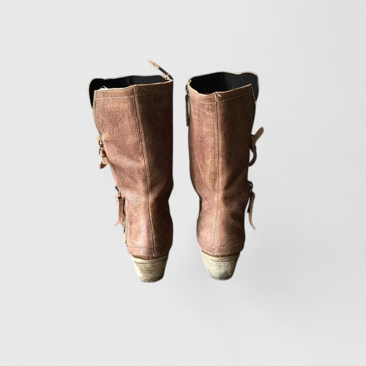 Grace | Mid-Calf Zip Boots