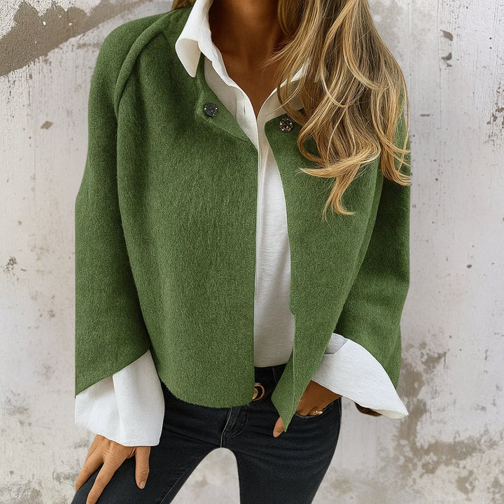 Gloria | Soft Cropped Cape Cardigan