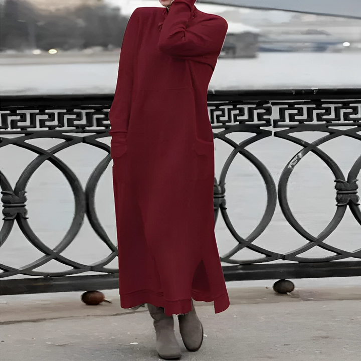 Elaine | Cozy Knit Maxi Dress