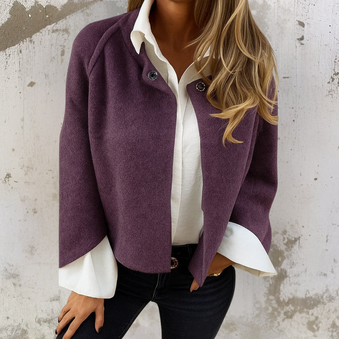 Gloria | Soft Cropped Cape Cardigan