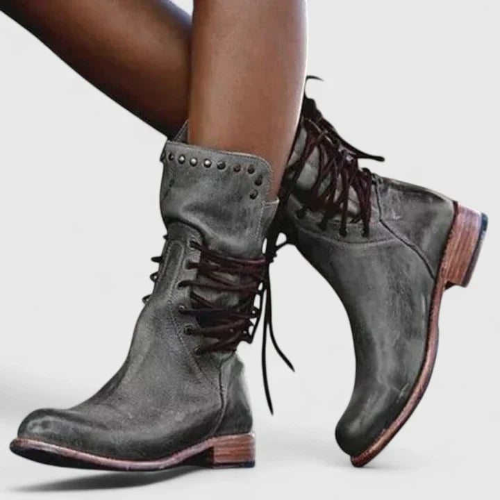 Margot | Vintage Lace-Up Boots