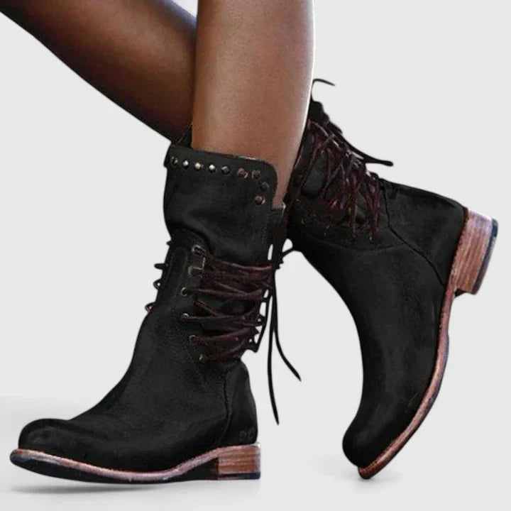 Margot | Vintage Lace-Up Boots