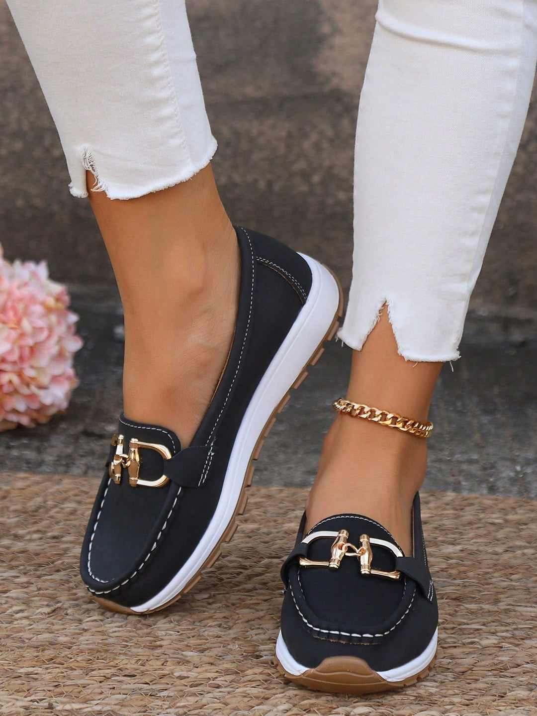 Marlene | Chain-Detail Loafers