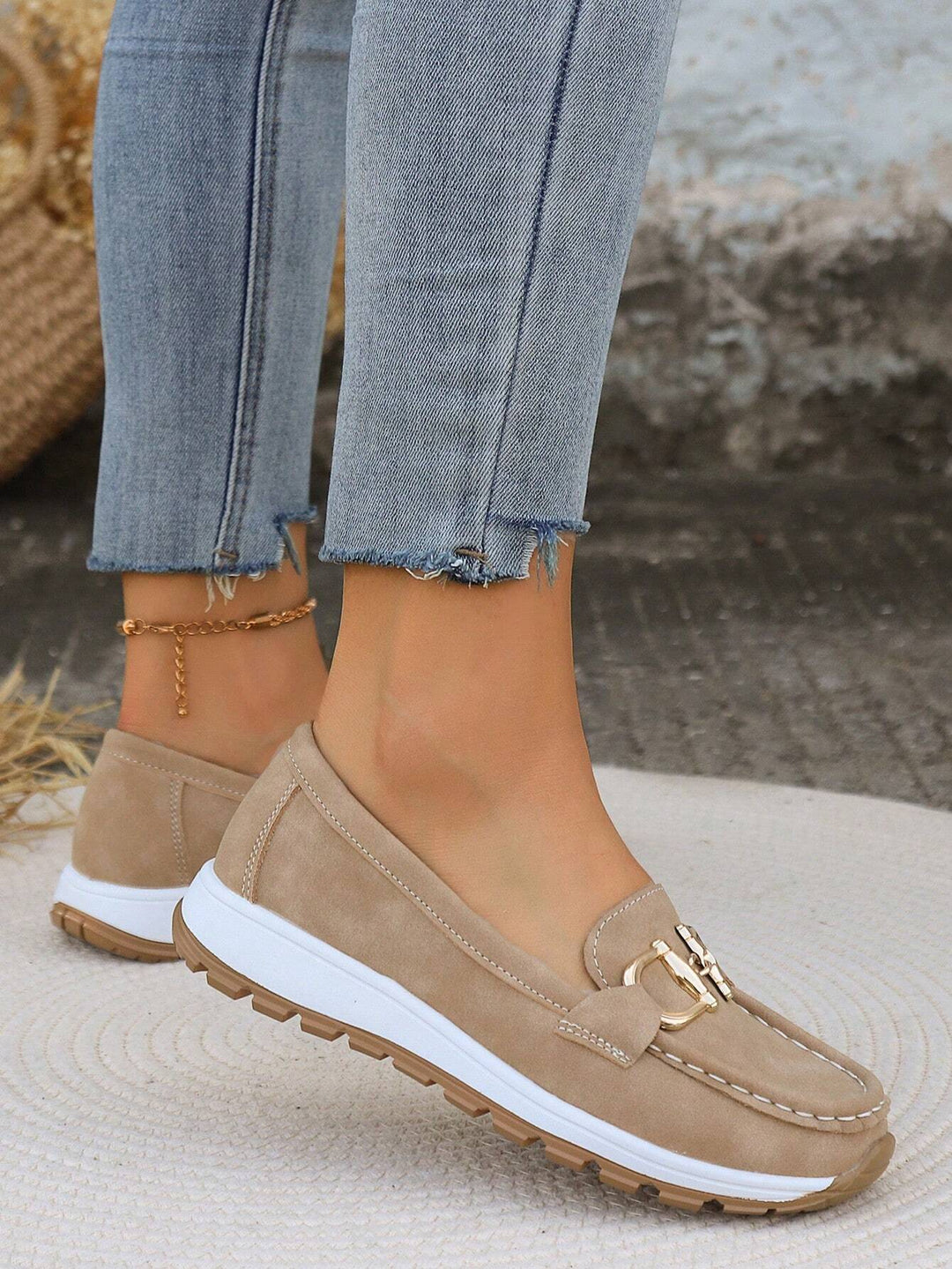 Marlene | Chain-Detail Loafers