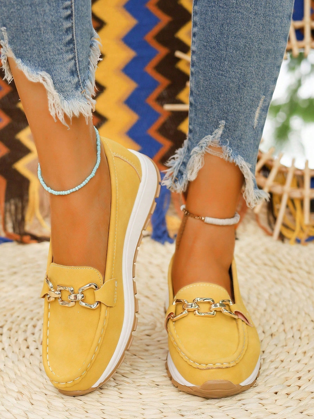Marlene | Chain-Detail Loafers