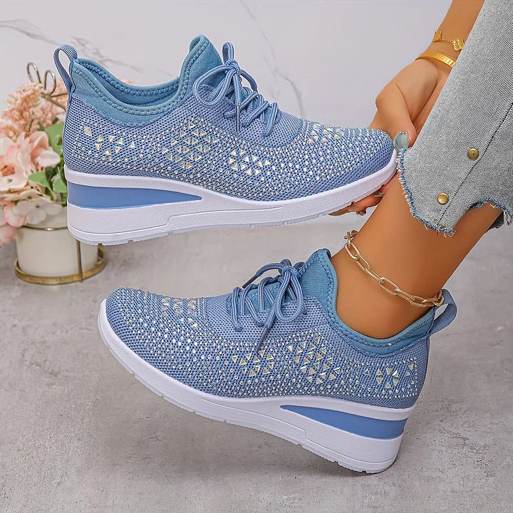 Celeste | Sparkling Knit Comfort Sneakers