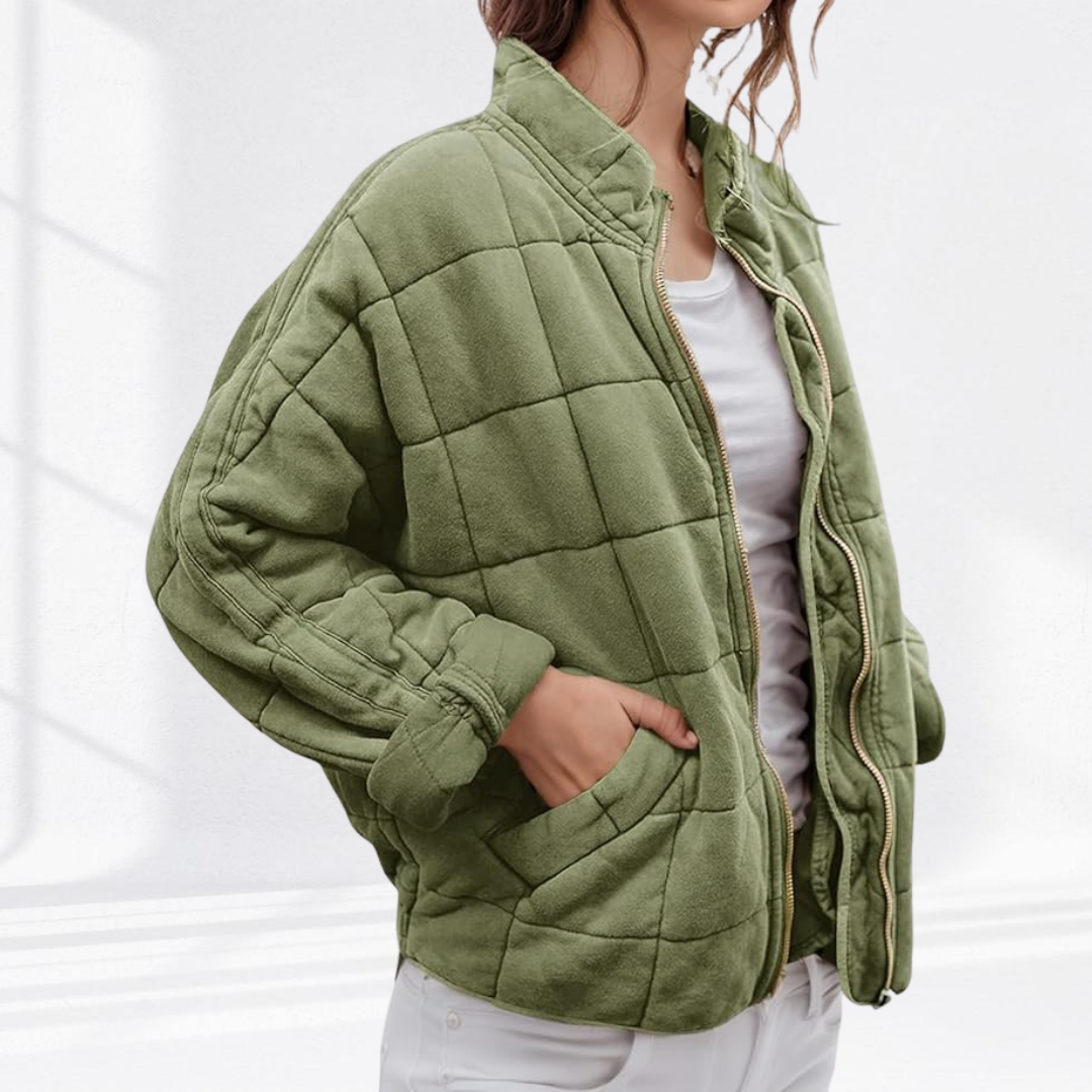 Joanne | Quilted Zip-Up Jacket