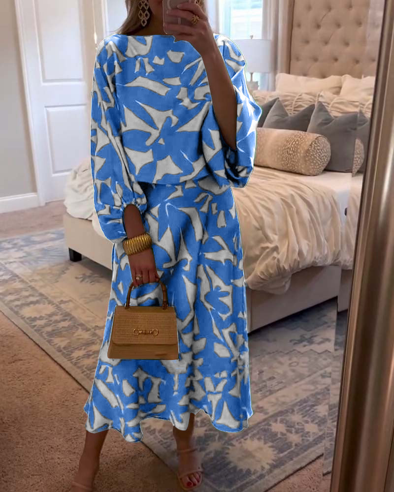 Nali | Flowing Print Dress