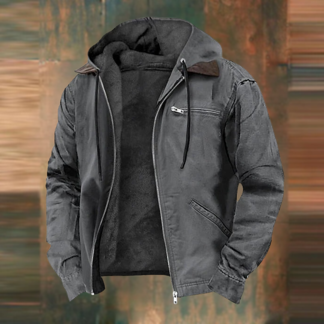 Mason | Fleece-Lined Utility Hoodie Jacket