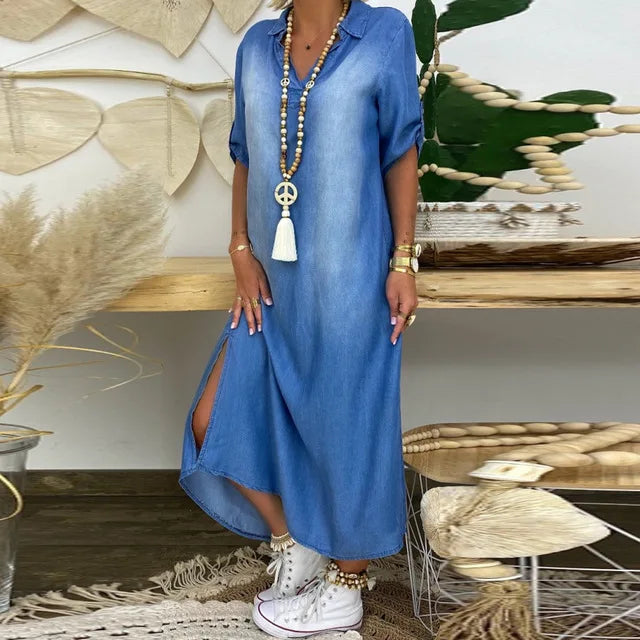 Diana | Relaxed Denim Shirt Dress