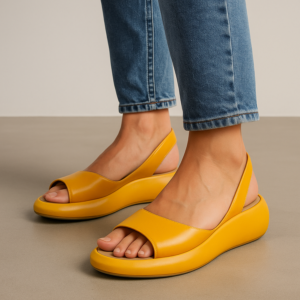 Eleanor | Slingback Wedge Sandals