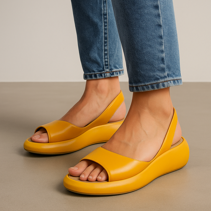 Eleanor | Slingback Wedge Sandals