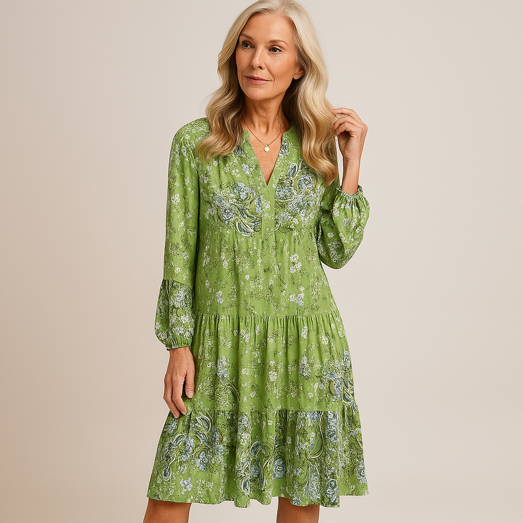 Marianne | Floral Tiered Midi Dress