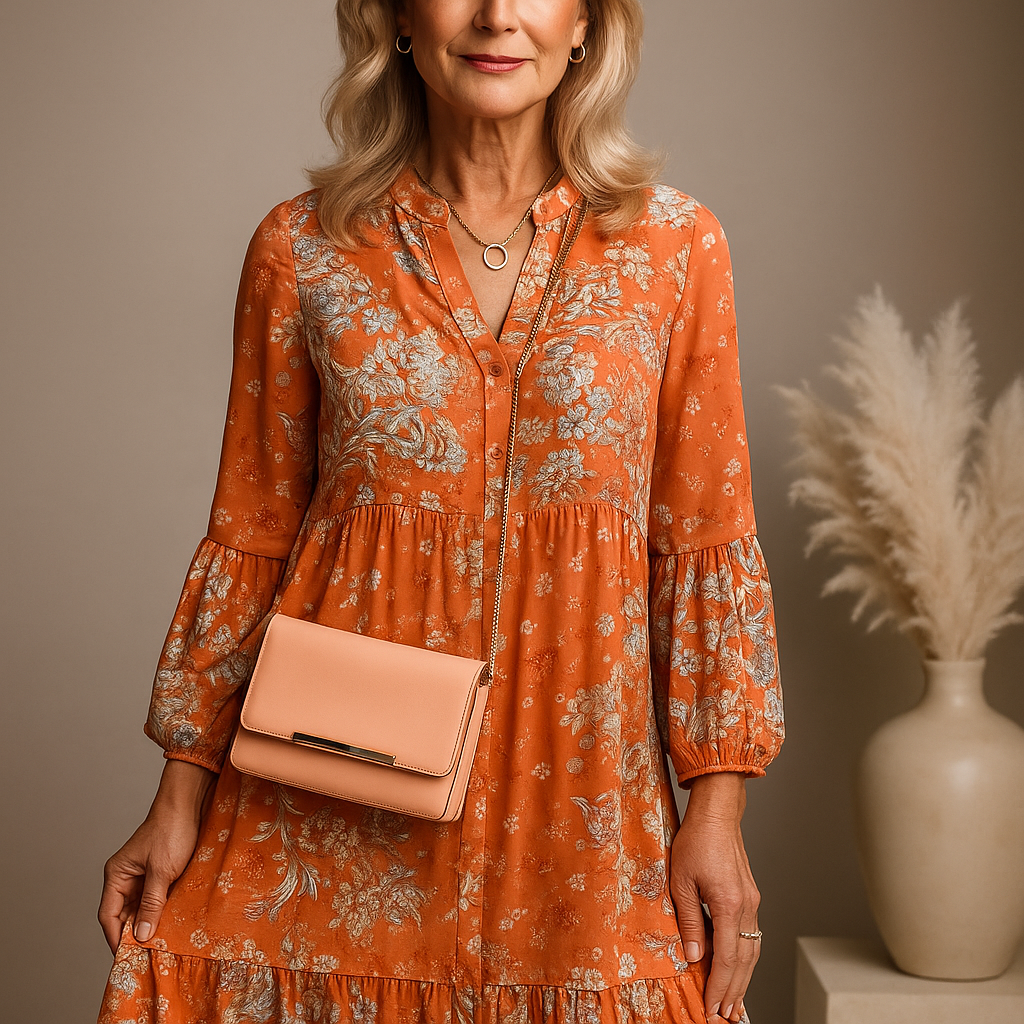 Marianne | Floral Tiered Midi Dress
