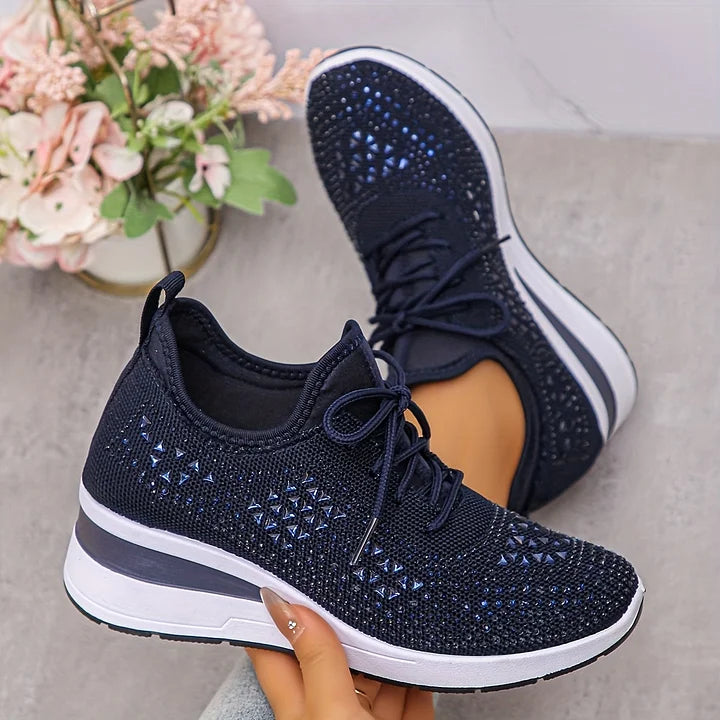 Celeste | Sparkling Knit Comfort Sneakers