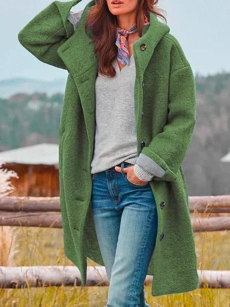 Catherine | Cozy Button Wool Coat