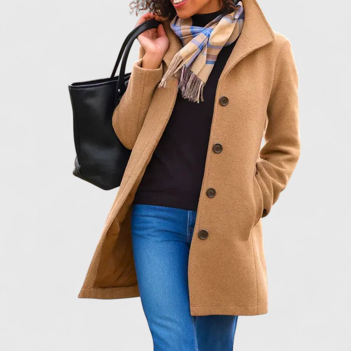 Margaret | Classic Button Overcoat