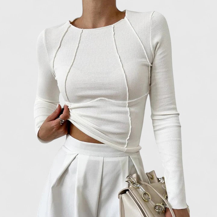 Nina | Fitted Seam Detail Top