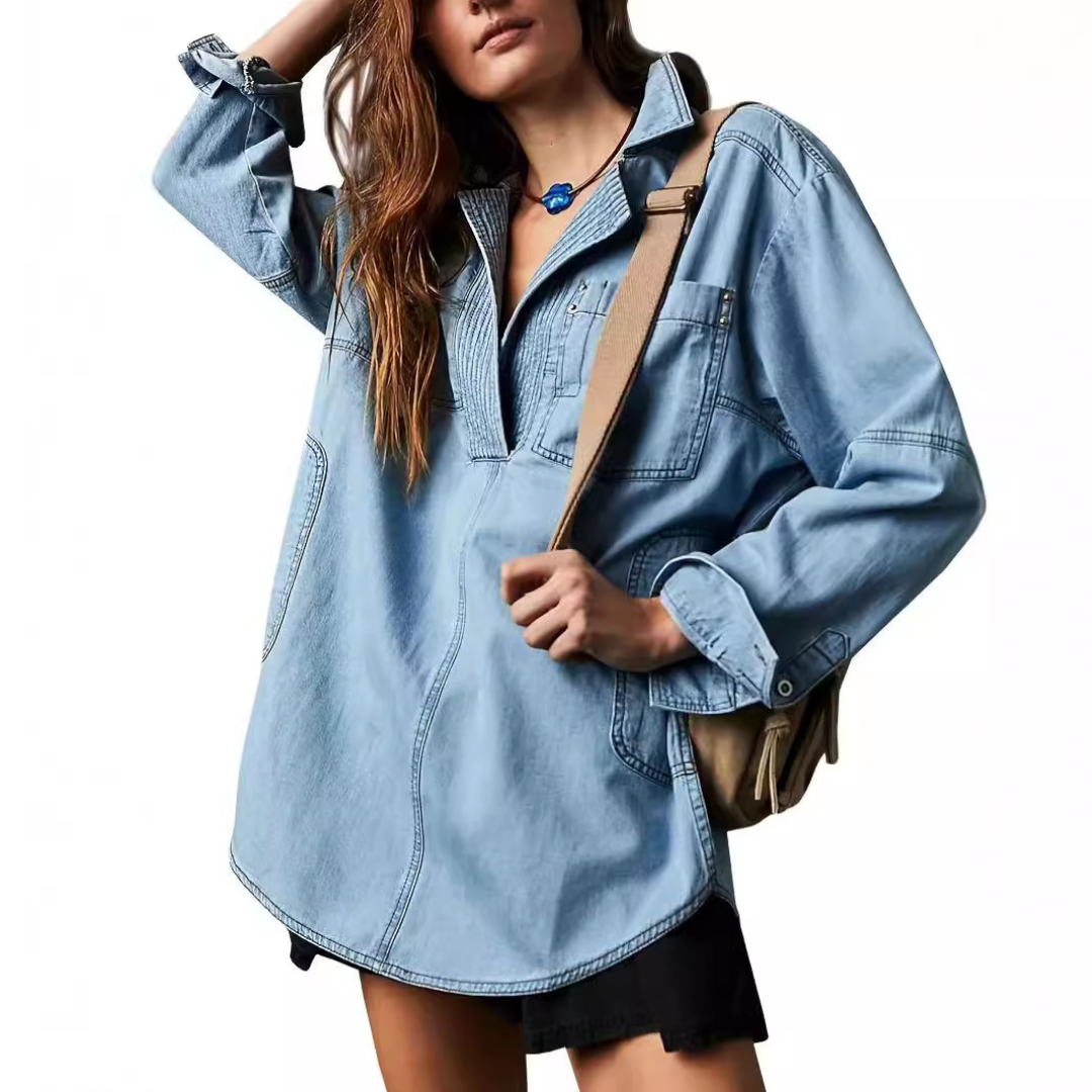 Tessa | Oversized Denim Tunic