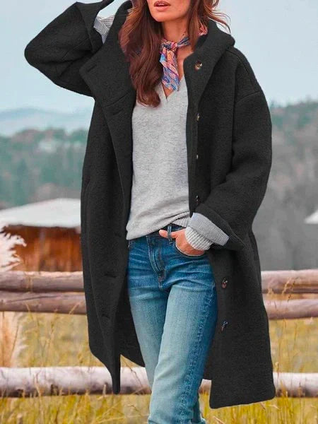 Catherine | Cozy Button Wool Coat