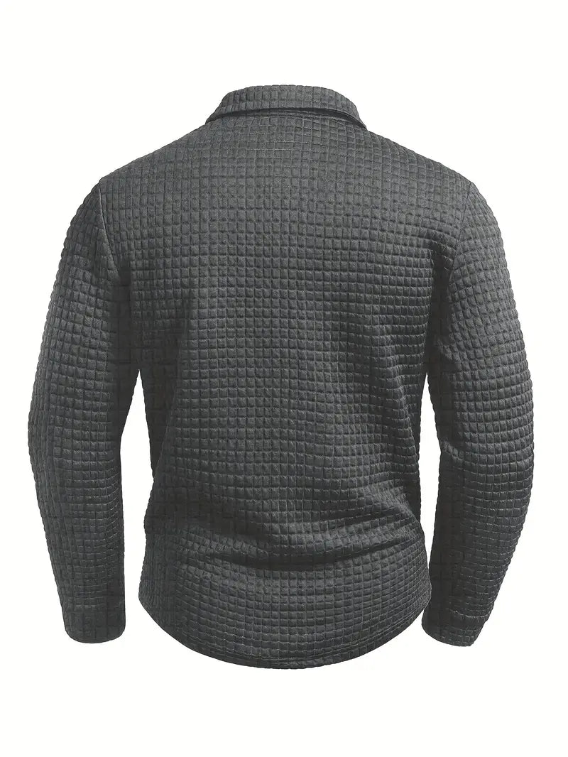 Walter | Textured Long Sleeve Polo