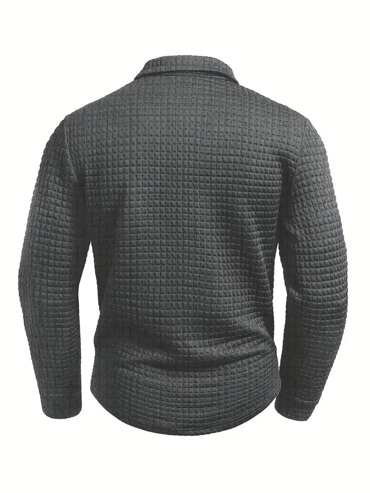 Walter | Textured Long Sleeve Polo