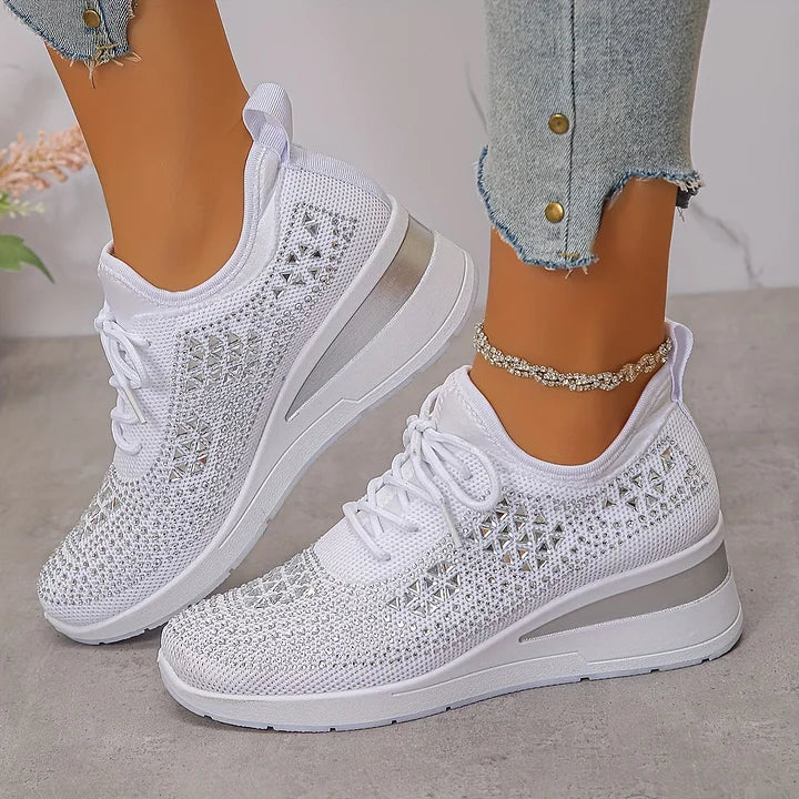 Celeste | Sparkling Knit Comfort Sneakers