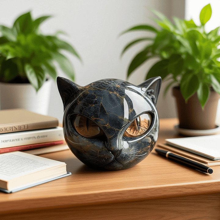Salem | Glossy Cat Sculpture