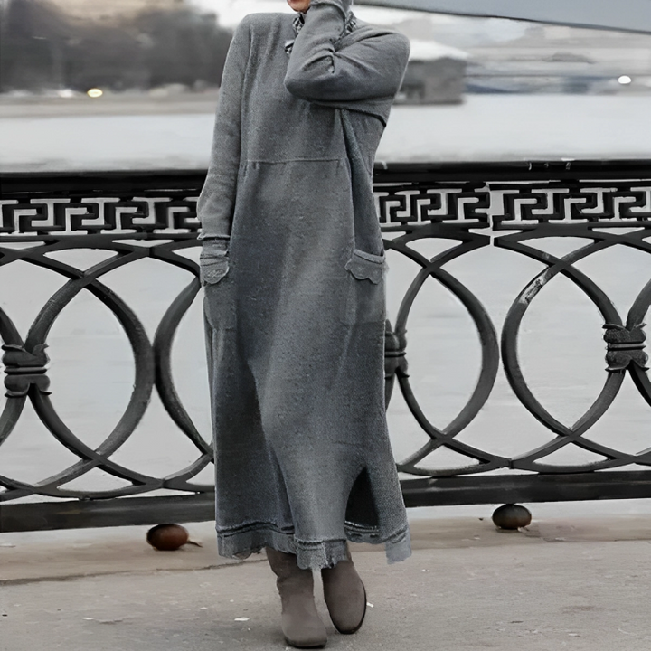 Elaine | Cozy Knit Maxi Dress