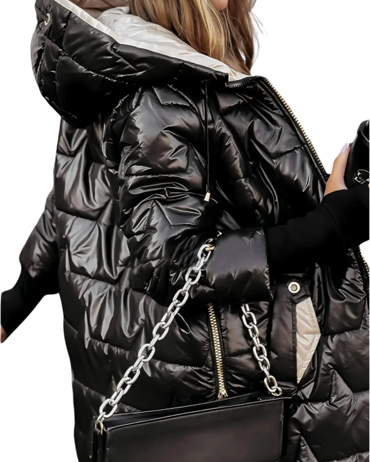 Caroline | Quilted Hooded Puffer Coat