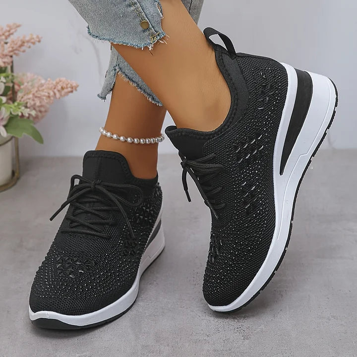 Celeste | Sparkling Knit Comfort Sneakers