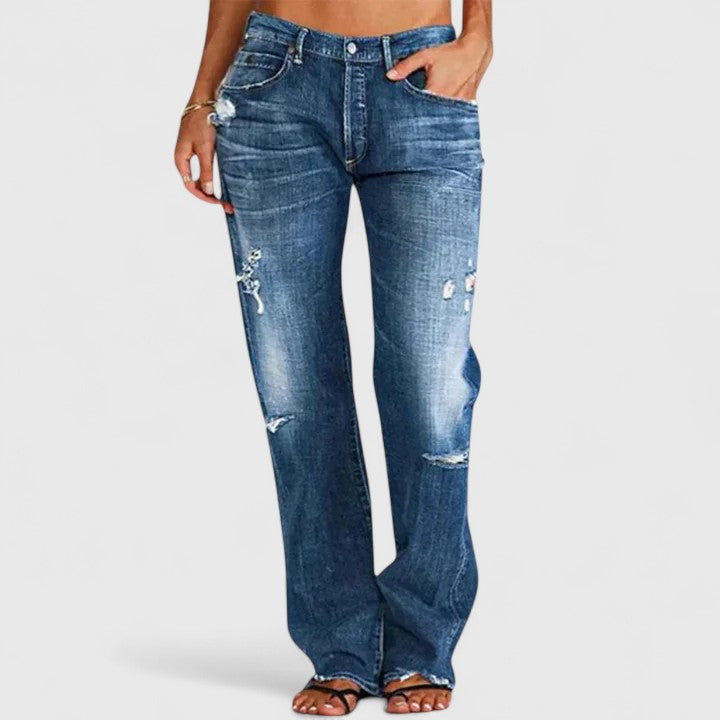 Rachel | Relaxed Distressed Jeans