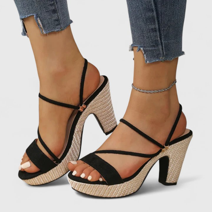 Nina | Strappy Block Heel Sandals