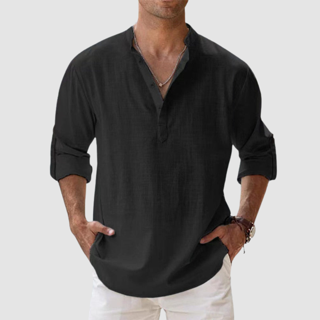 Nathan | Relaxed Fit Linen Shirt