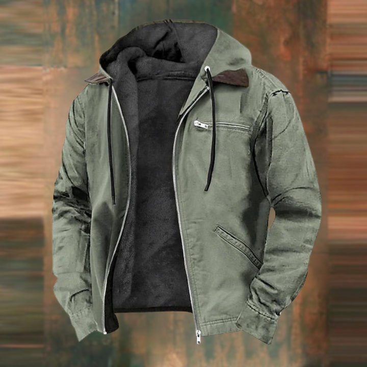Mason | Fleece-Lined Utility Hoodie Jacket