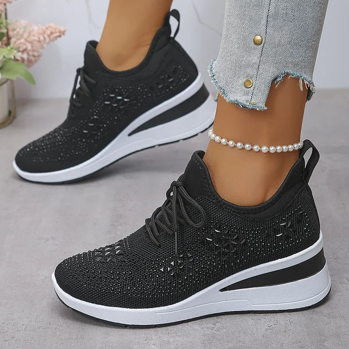 Celeste | Sparkling Knit Comfort Sneakers