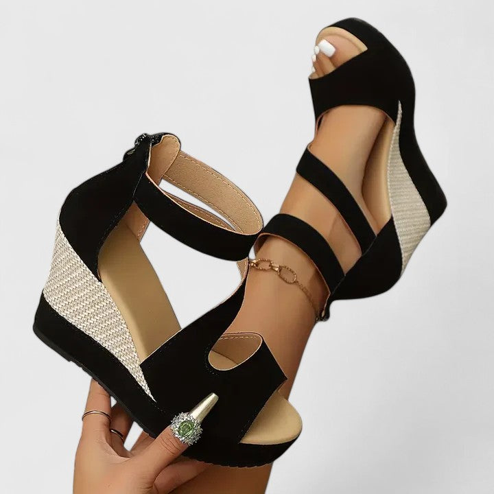 Dina | Strappy Wedge Sandals