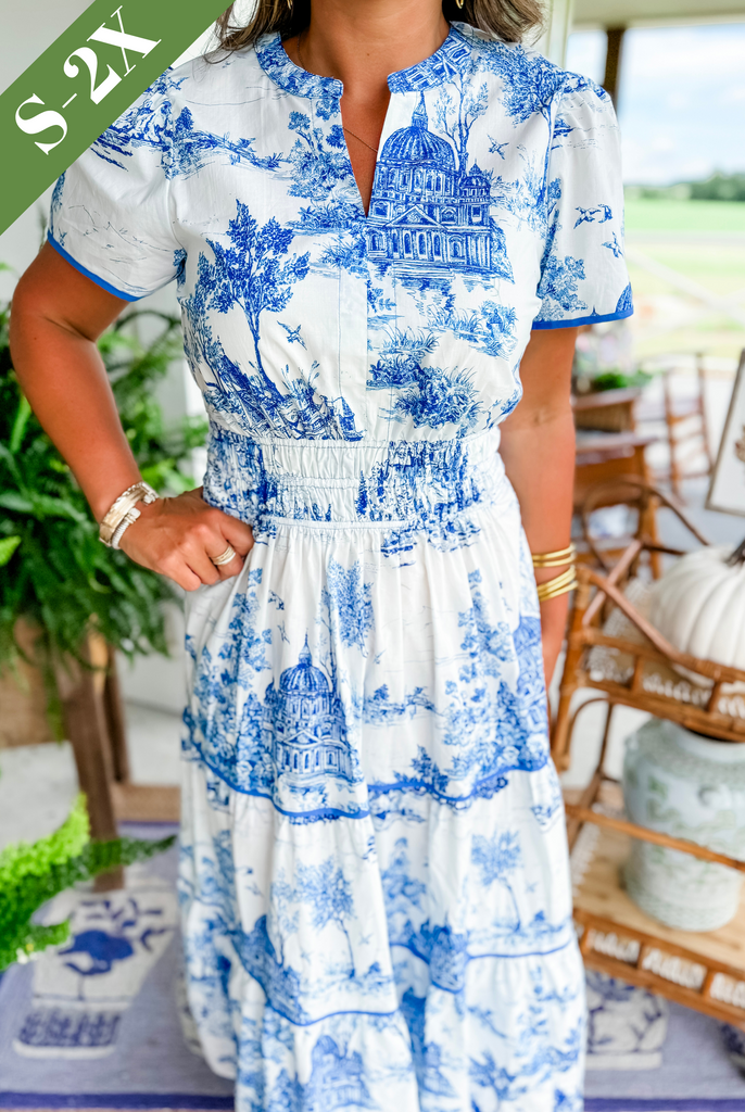Diana | Printed Tiered Maxi Dress