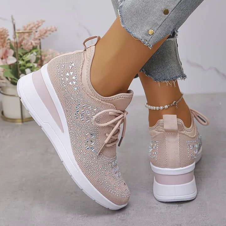 Celeste | Sparkling Knit Comfort Sneakers