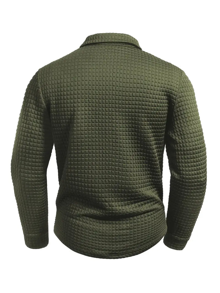 Walter | Textured Long Sleeve Polo