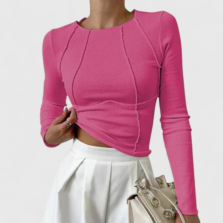 Nina | Fitted Seam Detail Top