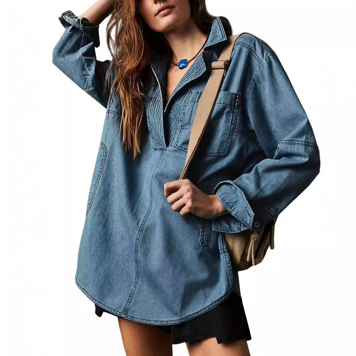 Tessa | Oversized Denim Tunic
