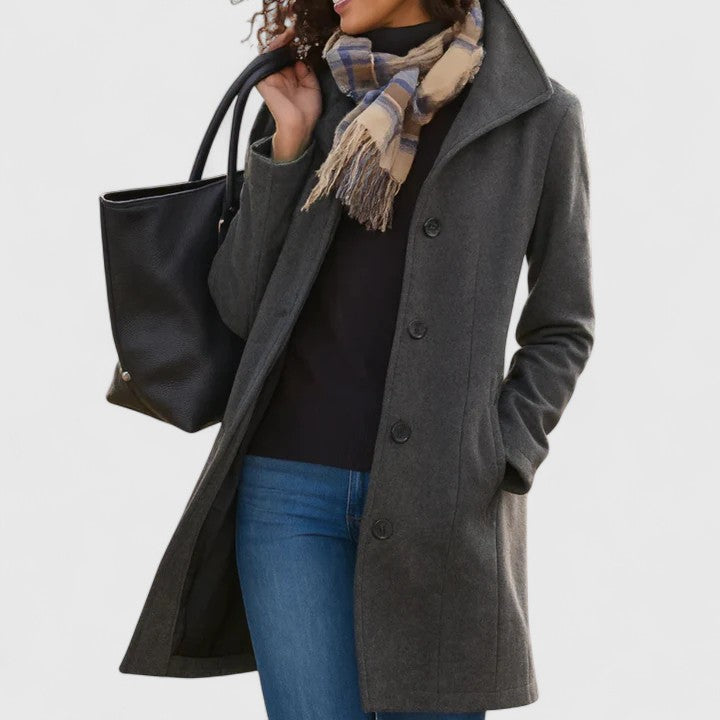 Margaret | Classic Button Overcoat