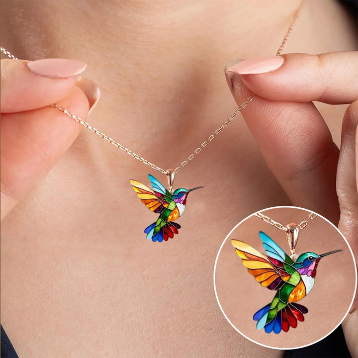 Lillian | Vibrant Hummingbird Necklace