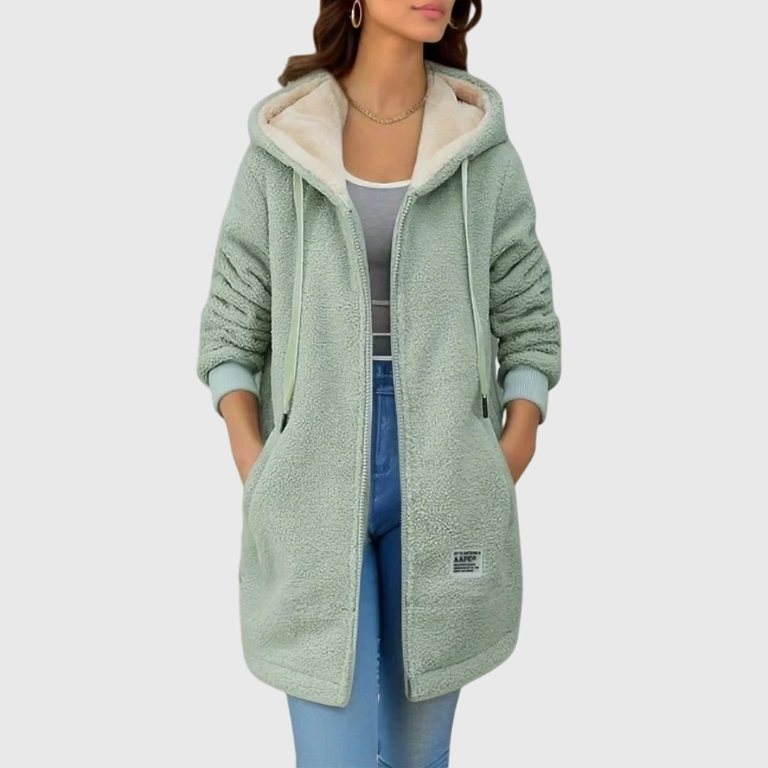 Darlene | Cozy Sherpa Hooded Coat