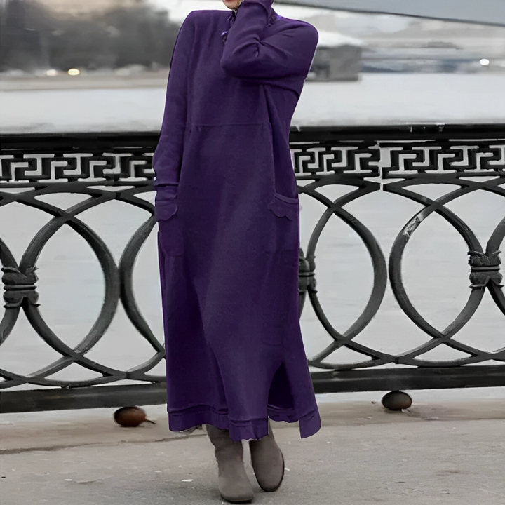 Elaine | Cozy Knit Maxi Dress