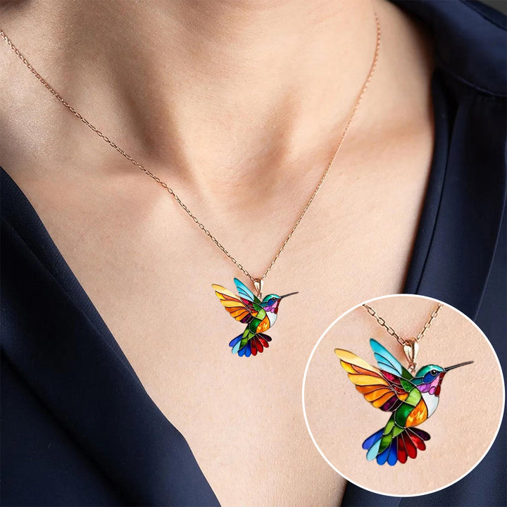 Lillian | Vibrant Hummingbird Necklace