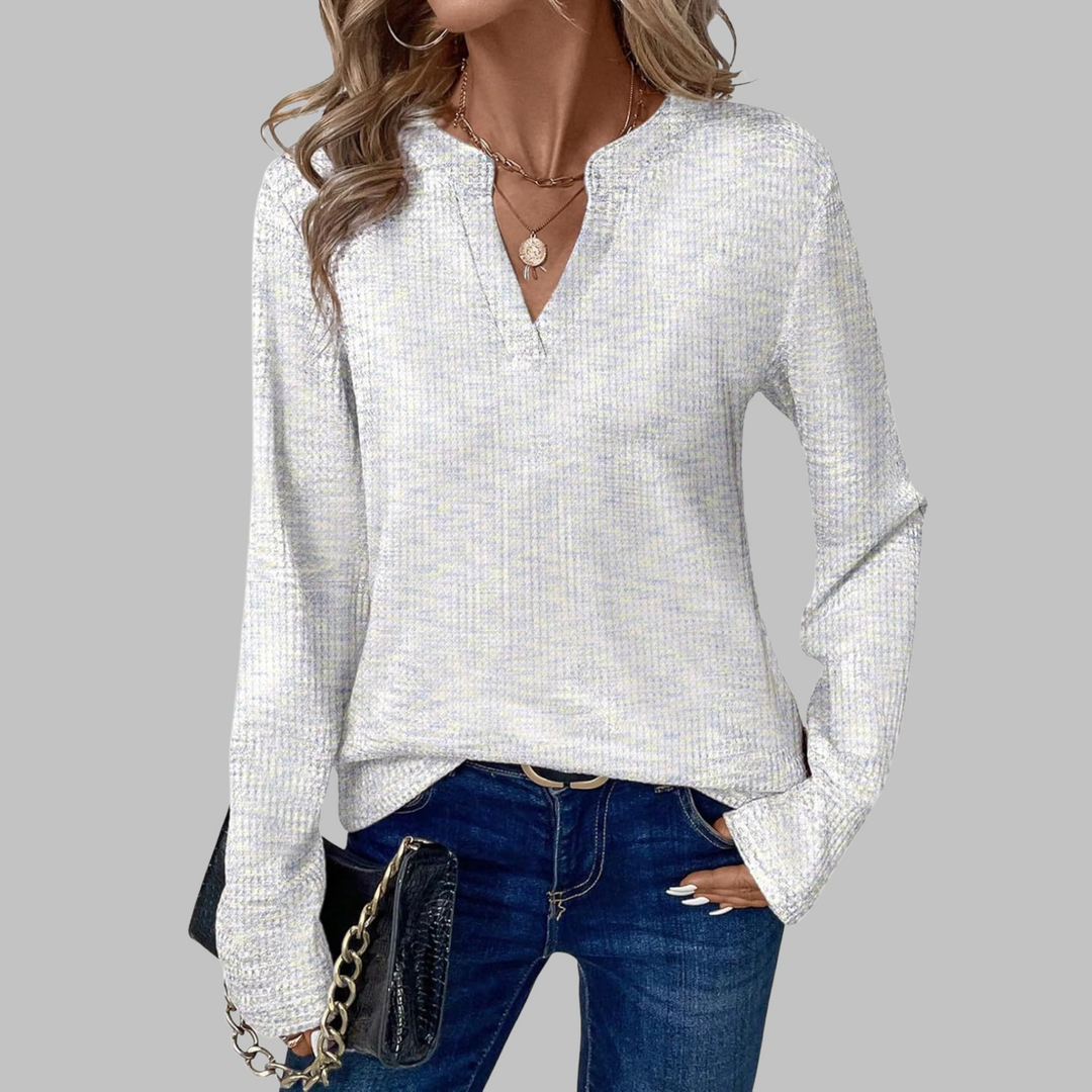 Dia | Relaxed V-Neck Top