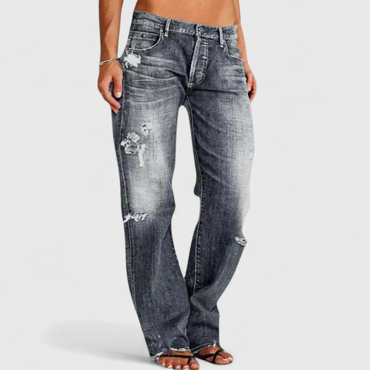 Rachel | Relaxed Distressed Jeans