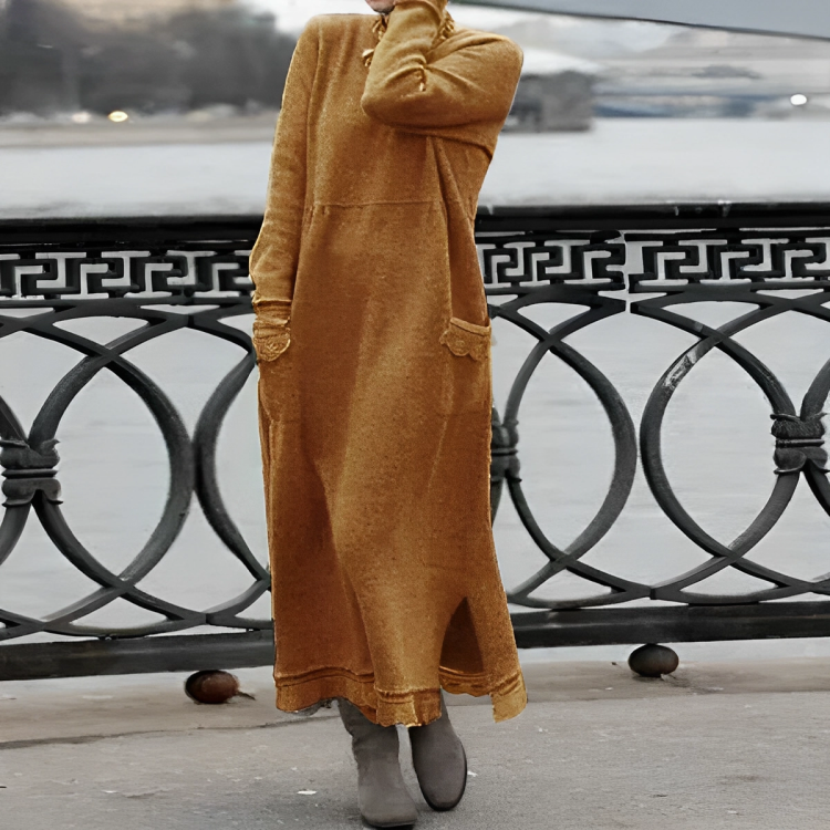 Elaine | Cozy Knit Maxi Dress